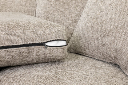 Nebraska Fabric 3+2 Sofa Set: Plush, Removable Cushions, Wooden Feet