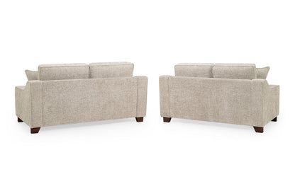 Nebraska Fabric 3+2 Sofa Set: Plush, Removable Cushions, Wooden Feet