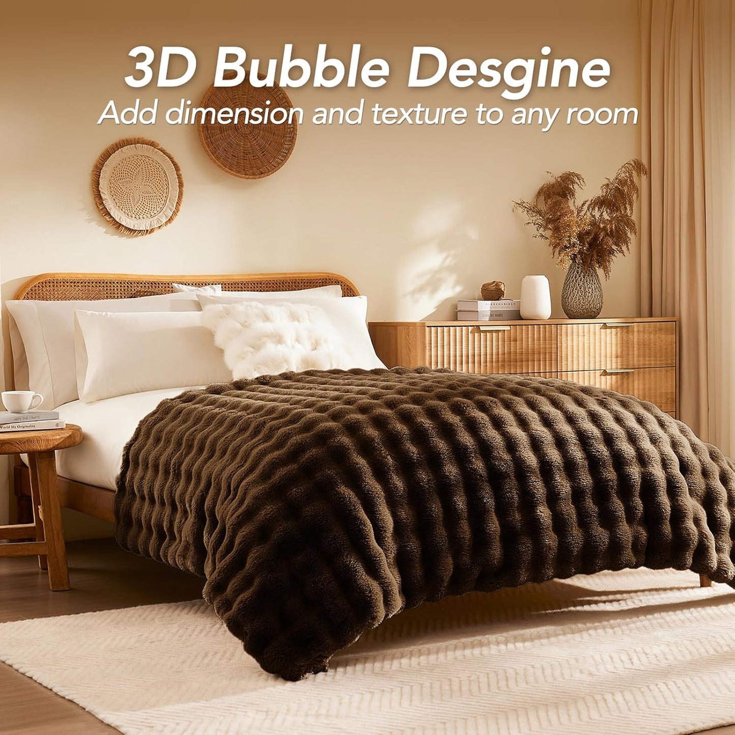 Luxury Faux Fur Throw Blanket
