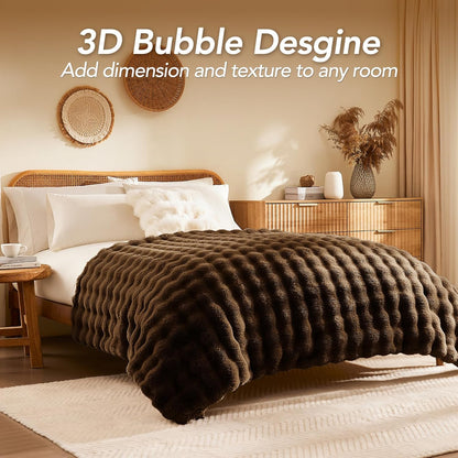 Luxury Faux Fur Throw Blanket