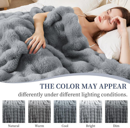 Luxury Faux Fur Throw Blanket
