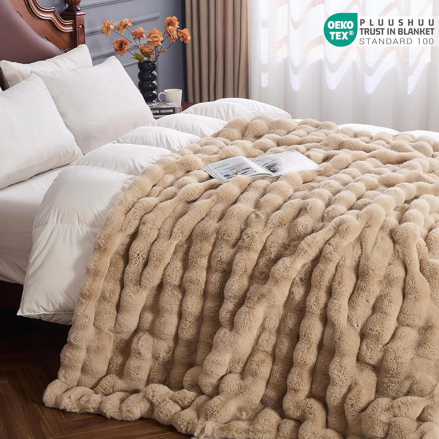 Luxury Faux Fur Throw Blanket