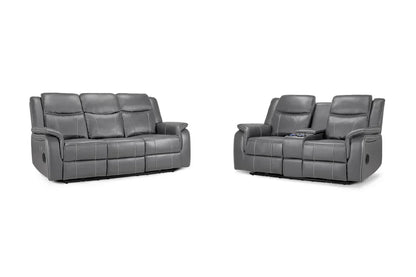 Galaxy Tech Smart Electric Recliner Sofa:  Leatheraire 3+2 Set
