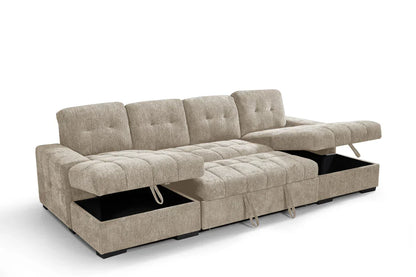 Palermo U-Shape Corner Sofa Bed