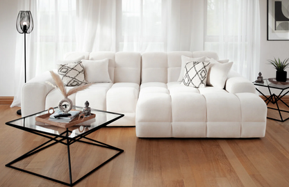 Jacob Ribbed Corner Sofa (Left or Right-Hand)