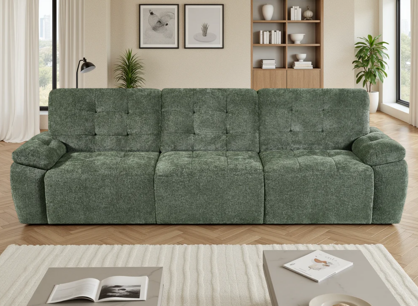 Dallas Electric 3-Seater Sofa Bed
