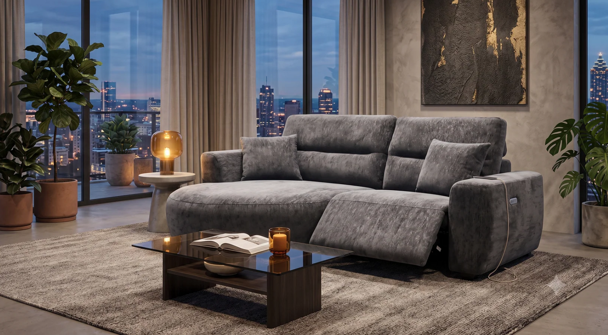 Denver Electric Recliner Chaise Lounge - Left or Right Hand Chaise