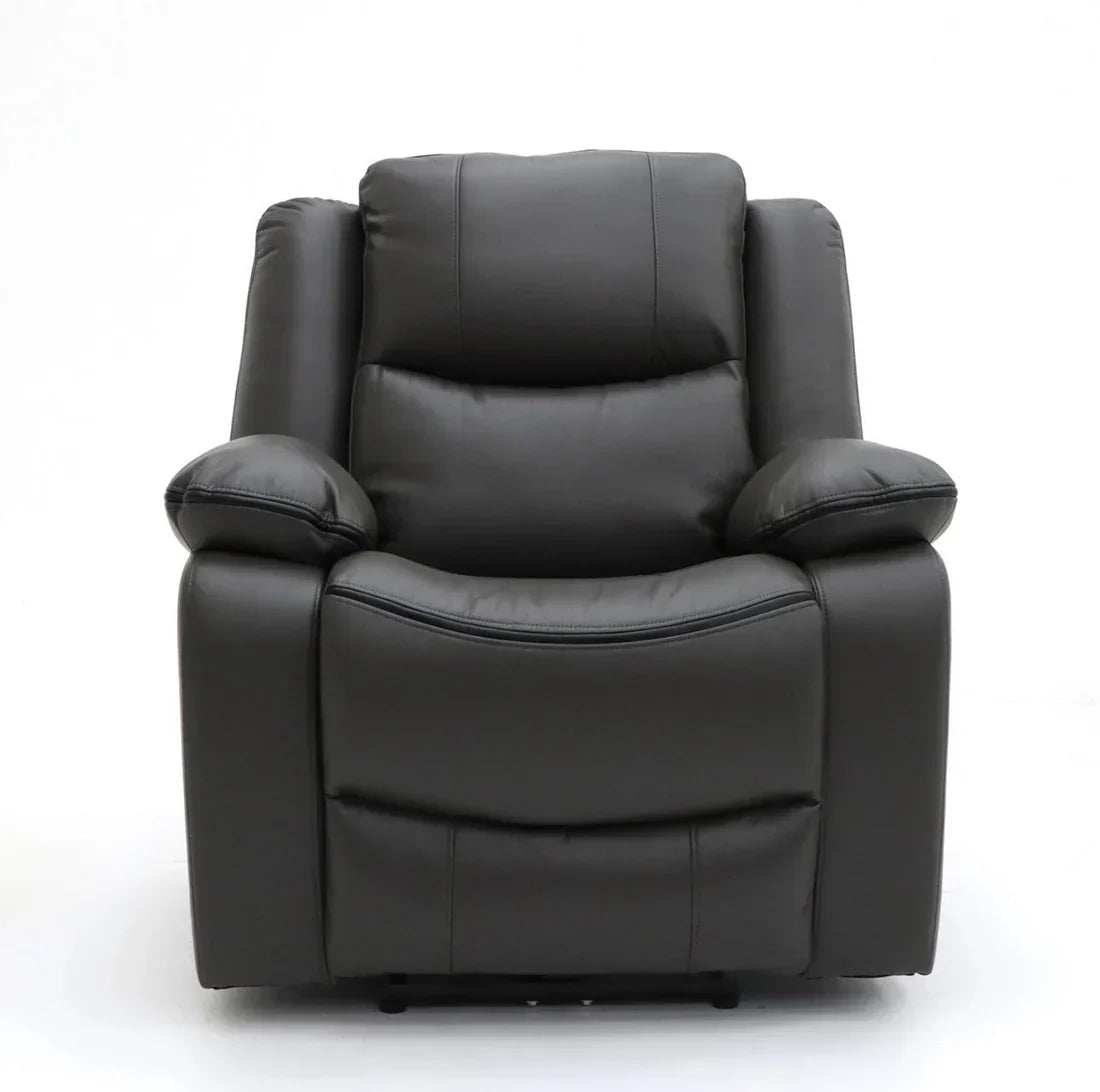 Harald Electric Recliner  Faux Leather Armchair with USB-C Charging