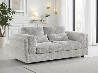 Bari 3 Seater Sofa: Spacious, Plush Fabric Couch for Relaxed Living